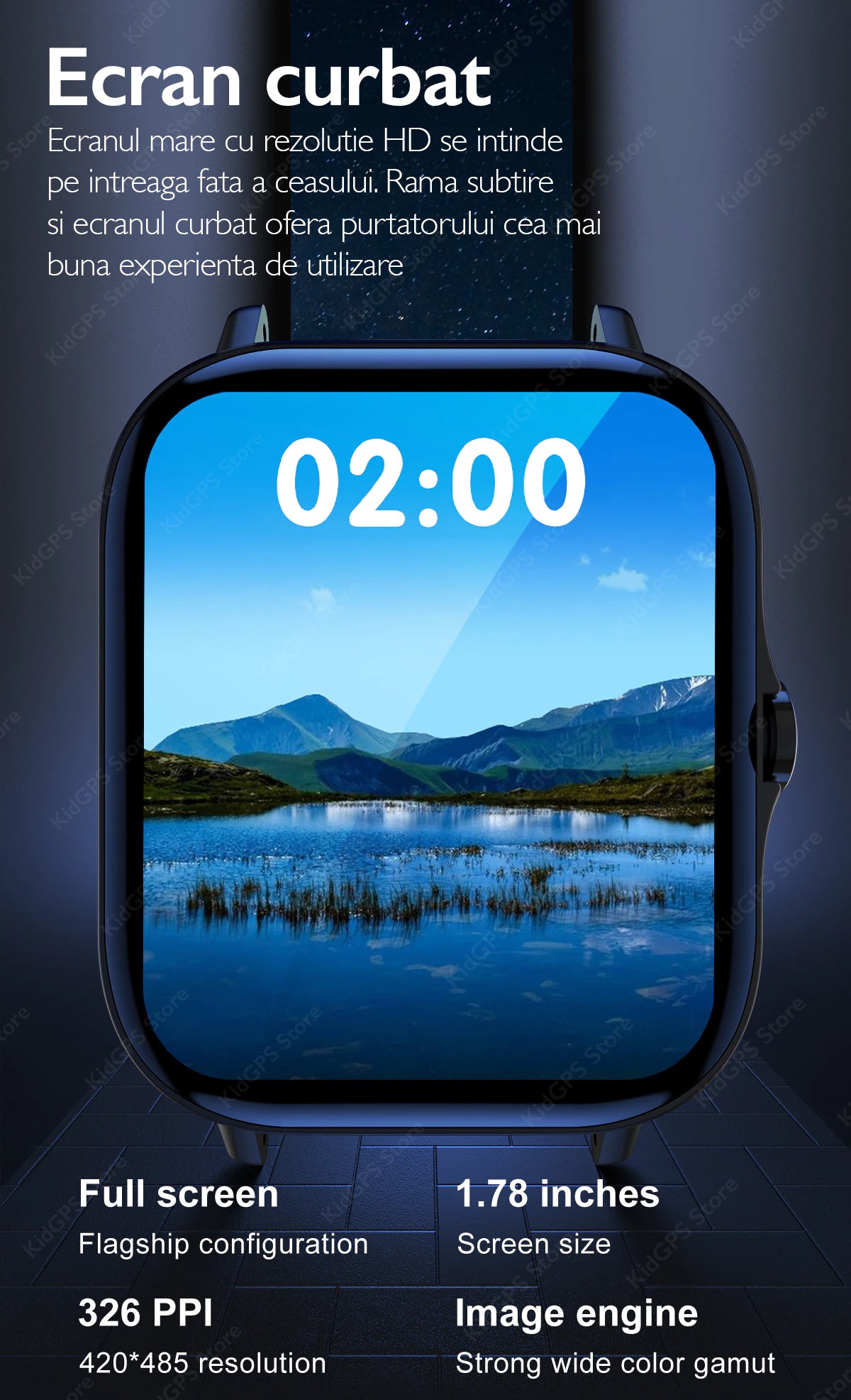 Ceas smartwatch femei TechON DT94 Plus+, Auriu Ceas smartwatch femei TechON DT94 Plus+, Auriu